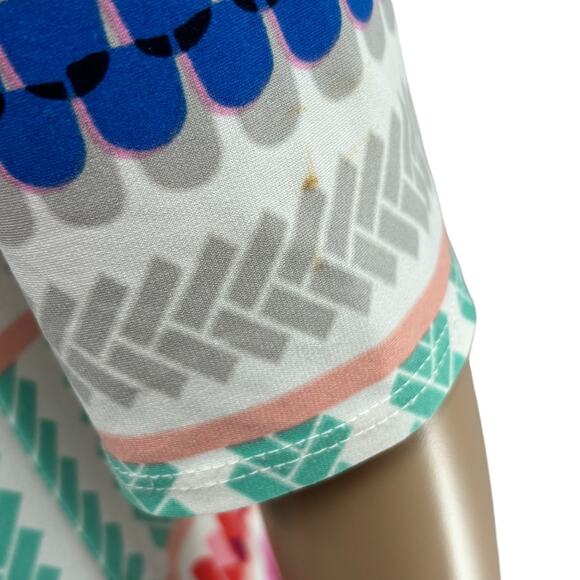 Eliza J Multi Color Multi Pattern Shift Dress - Picture 10 of 12